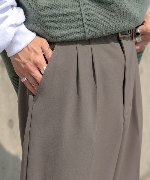 Perushu(ペルーシュ)の「センタープレスストレートスラックス(スラックス・メンズ・ダークブルー/ダークブラウン/ブラック・LARGE/SMALL/MEDIUM)」の20枚目の写真