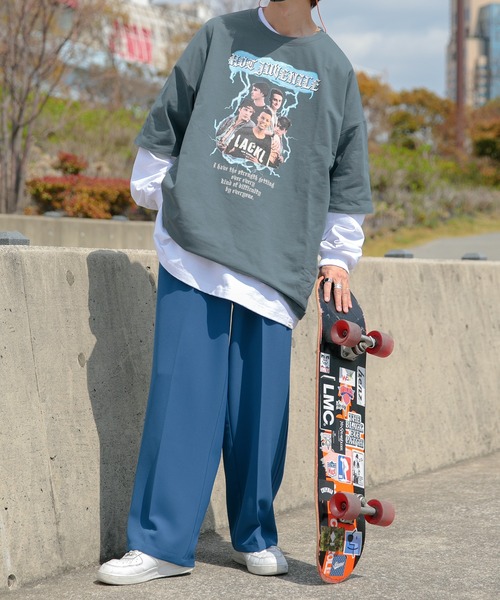 Perushu(ペルーシュ)の「センタープレスストレートスラックス(スラックス・メンズ・ダークブルー/ダークブラウン/ブラック・LARGE/SMALL/MEDIUM)」の6枚目の写真