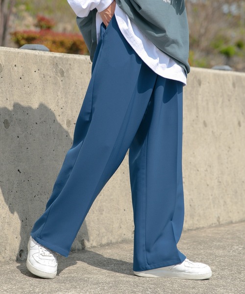 Perushu(ペルーシュ)の「センタープレスストレートスラックス(スラックス・メンズ・ダークブルー/ダークブラウン/ブラック・LARGE/SMALL/MEDIUM)」の17枚目の写真