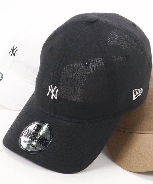 NEW ERA（ニューエラ）の「ニューエラ キャップ リネン ヤンキース（キャップ・メンズ・ホワイト/ブラック/ベージュ・FREE）」の2枚目の写真