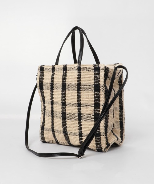 Lilas Campbell(リラキャンベル)の「【別注】 Lilas Campbell×DOORS 2WAYバッグ(ハンドバッグ・レディース・ブラック系その他/ホワイト系その他・ONE)」の5枚目の写真