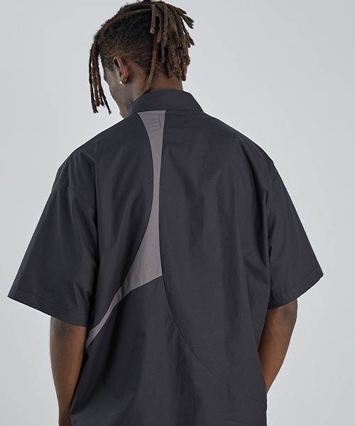 HARSH AND CRUEL（ハーシュアンドクルーエル）の「【Harsh and Cruel】Carabiner Design Patch Work Shirts HX212030110（シャツ/ブラウス・メンズ・ブラック・L/M/XL）」の8枚目の写真