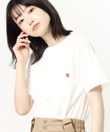 ∴【 UNIVERSAL OVERALL / ユニバーサルオーバーオール 】ナロークルーネックポケットT U2112206 TEE DRE
