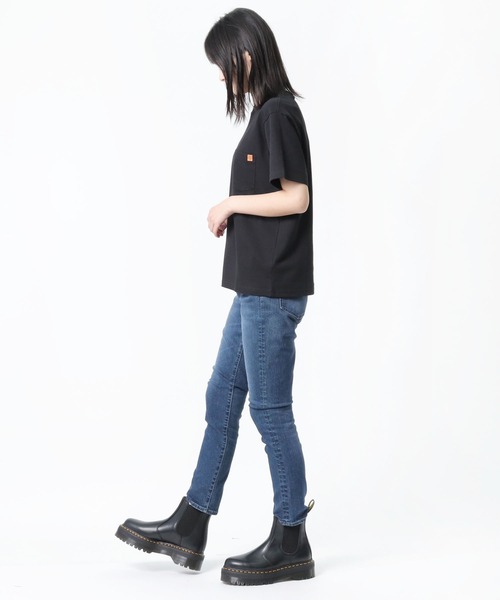 UNIVERSAL OVERALL（ユニバーサルオーバーオール）の「∴【 UNIVERSAL OVERALL / ユニバーサルオーバーオール 】ナロークルーネックポケットＴ U2112206 TEE DRE（Tシャツ/カットソー・レディース・ホワイト/ブラック/ブラウン/グリーン・FREE）」の7枚目の写真