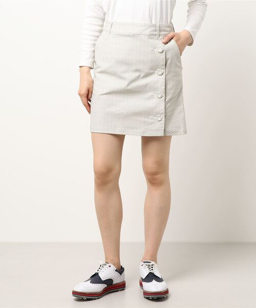 ZOY(ゾーイ)の「《ZOY》WOMENS 小紋柄 スカート(スカート・レディース・ホワイト/ベージュ系その他/レッド系その他・36/38/40)」の2枚目の写真