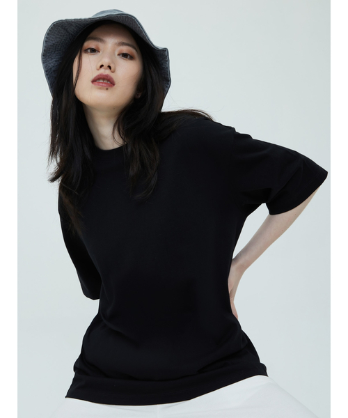 GAP（ギャップ）の「ベーシック ルーズフィット Tシャツ（Tシャツ/カットソー・レディース・ミント/ブルー/ホワイト/オレンジ系その他/ブラック/フューシャピンク・XL/M/XXS/S/L/XS）」の3枚目の写真