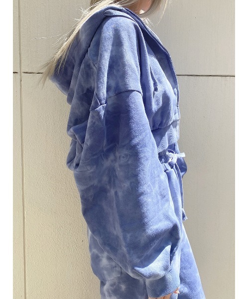 one way（ワンウェイ）の「【oneway Jeans】タイダイジップパーカー（パーカー・レディース・ライトグレー/グレー/ダークブルー/ライトパープル・FREE）」の10枚目の写真