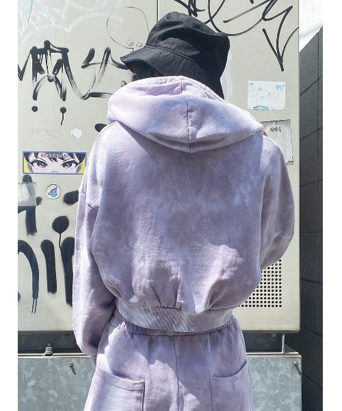 one way（ワンウェイ）の「【oneway Jeans】タイダイジップパーカー（パーカー・レディース・ライトグレー/グレー/ダークブルー/ライトパープル・FREE）」の13枚目の写真