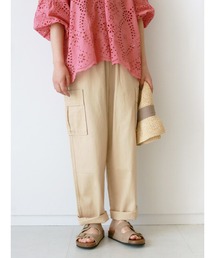 ヘリンボーンカーゴテーパードパンツ