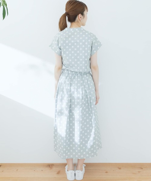 URBAN RESEARCH Sonny Label（アーバンリサーチサニーレーベル）の「【WEB限定】ポルカドットプリントワンピース（ワンピース・レディース・ミント/ブラック・FREE）」の15枚目の写真