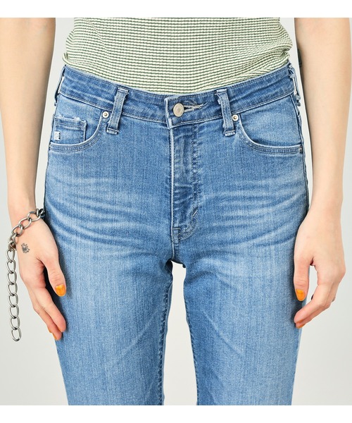 SOMETHING（サムシング）の「SOMETHING/サムシング クロップド裾フリンジ LISAフレアデニムパンツ（デニムパンツ・レディース・ホワイト/ライトブルー/ブラック/ブルー/ブルー系その他・26/27/28/29）」の15枚目の写真