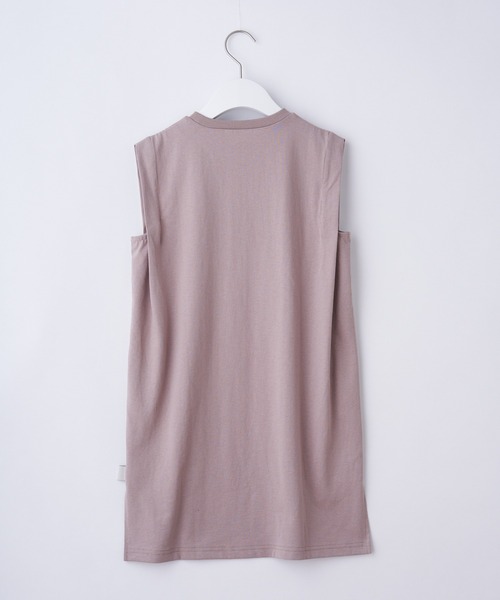 CIAOPANIC TYPY（チャオパニックティピー）の「【KIDS】USAコットン肩タックワンピース（ワンピース・キッズ・チャコールグレー/ブラウン/サンドベージュ・SMALL/MEDIUM/LARGE/X-LARGE/XX-LARGE）」の7枚目の写真