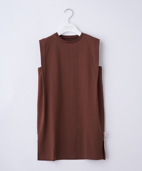 CIAOPANIC TYPY（チャオパニックティピー）の「【KIDS】USAコットン肩タックワンピース（ワンピース・キッズ・チャコールグレー/ブラウン/サンドベージュ・SMALL/MEDIUM/LARGE/X-LARGE/XX-LARGE）」の11枚目の写真