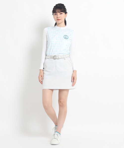 adabat（アダバット）の「◆【モノグラムデザイン】 ノースリーブ プルオーバー（Tシャツ/カットソー・レディース・ホワイト系9/ネイビー系・36/38/40）」の5枚目の写真