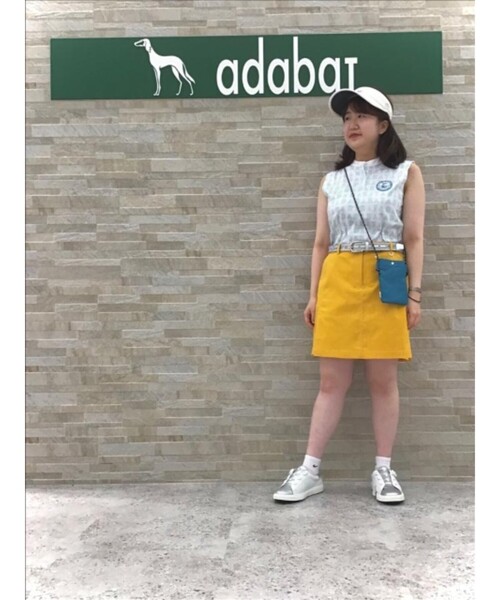 adabat（アダバット）の「◆【モノグラムデザイン】 ノースリーブ プルオーバー（Tシャツ/カットソー・レディース・ホワイト系9/ネイビー系・36/38/40）」の8枚目の写真
