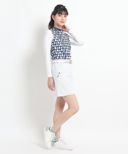 adabat（アダバット）の「◆【モノグラムデザイン】 ノースリーブ プルオーバー（Tシャツ/カットソー・レディース・ホワイト系9/ネイビー系・36/38/40）」の12枚目の写真