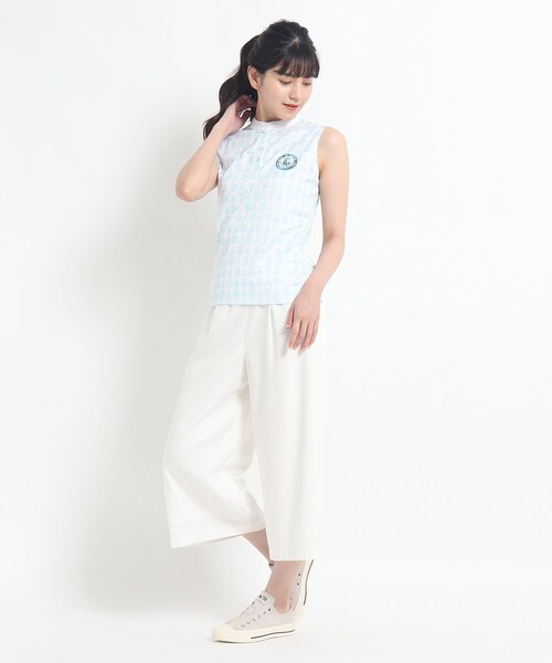 adabat（アダバット）の「◆【モノグラムデザイン】 ノースリーブ プルオーバー（Tシャツ/カットソー・レディース・ホワイト系9/ネイビー系・36/38/40）」の14枚目の写真