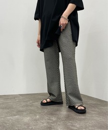 カットジャガード柄パンツ【ZOZOTOWN限定アイテム】