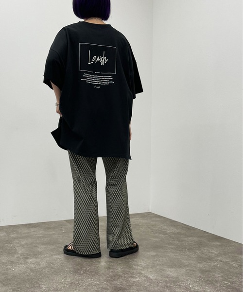 apres jour mignon（アプレジュールミニョン）の「カットジャガード柄パンツ【ZOZOTOWN限定アイテム】（その他パンツ・レディース・ホワイト系その他/ブラック系その他・X-LARGE/MEDIUM/SMALL）」の19枚目の写真