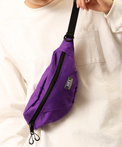 MEI（メイ）の「MEI ARCHIVE BOTTOMLINE ミニボディバッグ（ボディバッグ/ウエストポーチ・メンズ・ホワイト/ブラック/ベージュ/パープル/ネイビー/グレー/ピンク/オリーブドラブ・FREE）」の8枚目の写真