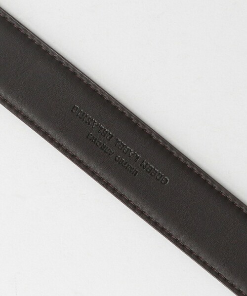 green label relaxing(グリーンレーベルリラクシング)の「レザーライク STRC ドレスベルト(ベルト・メンズ・ブラック/ダークブラウン・FREE)」の7枚目の写真