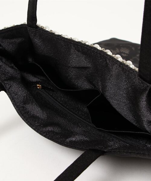 Cupid Heart（キューピッドハート）の「【Cupid Heart】結婚式用bag レースサブバッグ（エコバッグ/サブバッグ・レディース・ブラック/シルバー/ベージュ・MEDIUM）」の7枚目の写真