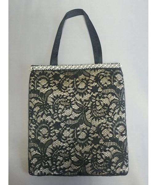 Cupid Heart（キューピッドハート）の「【Cupid Heart】結婚式用bag レースサブバッグ（エコバッグ/サブバッグ・レディース・ブラック/シルバー/ベージュ・MEDIUM）」の16枚目の写真