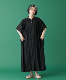 manana suerte | シアーバンドカラーワンピース(ワンピース)