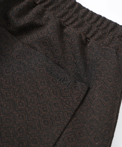 X-girl（エックスガール）の「JACQUARD JERSEY FLARE PANTS（その他パンツ・レディース・ブラウン/グリーン・S/M/XS）」の14枚目の写真