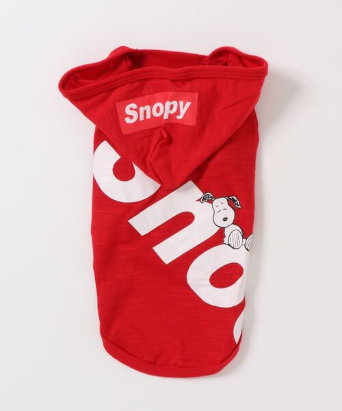 Peanuts ピーナッツ Snoopy スラブｂｉｇロゴフーディ レッド 犬服 ペットウェア ペット用品 ペットウェア Burner バーナー のファッション通販 Zozotown