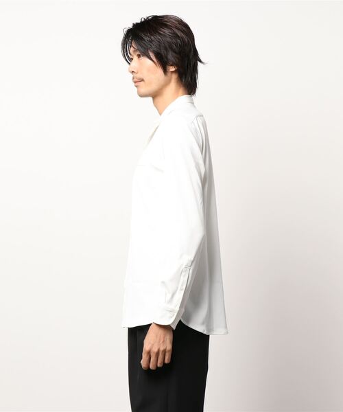 MONSIEUR NICOLE（ムッシュニコル）の「サーキュラーニット スタンドカラーシャツ（シャツ/ブラウス・メンズ・テラコッタ/ブラウン系その他/ダークブルー/ホワイト/パープル・MEDIUM/LARGE/X-LARGE）」の16枚目の写真