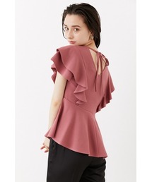 rienda | アシンメトリーペプラムトップス(Tシャツ/カットソー)