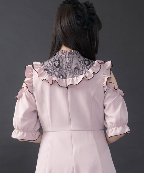 DearMyLove(ディアマイラブ)の「レースチャイナデザインワンピース(ワンピース・レディース・ピンク/ブラック・MEDIUM/LARGE/X-LARGE/XX-LARGE)」の18枚目の写真