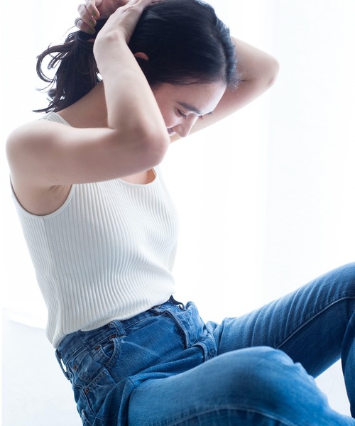 ONEME(ワンム)の「ONEME Organic cotton Rib Tanktop(タンクトップ・レディース・ホワイト系その他・FREE)」の5枚目の写真