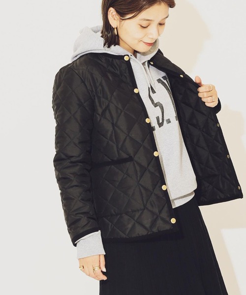 Traditional Weatherwear(トラディショナルウェザーウェア)の「《別注》【TRADITIONAL WEATHERWEAR 】ARKLEY:ブルゾン◆(ブルゾン・レディース・ベージュ/ブラック・36/34)」の2枚目の写真