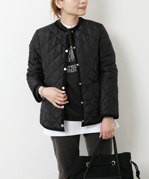 Traditional Weatherwear(トラディショナルウェザーウェア)の「《別注》【TRADITIONAL WEATHERWEAR 】ARKLEY:ブルゾン◆(ブルゾン・レディース・ベージュ/ブラック・36/34)」の7枚目の写真