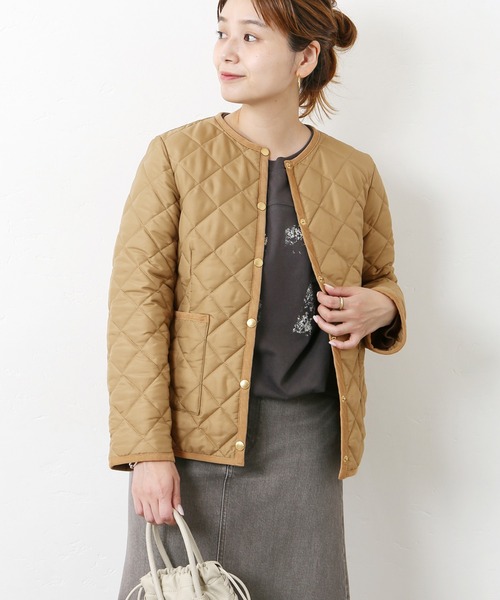 Traditional Weatherwear(トラディショナルウェザーウェア)の「《別注》【TRADITIONAL WEATHERWEAR 】ARKLEY:ブルゾン◆(ブルゾン・レディース・ベージュ/ブラック・36/34)」の14枚目の写真