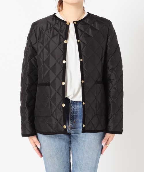 Traditional Weatherwear(トラディショナルウェザーウェア)の「《別注》【TRADITIONAL WEATHERWEAR 】ARKLEY:ブルゾン◆(ブルゾン・レディース・ベージュ/ブラック・36/34)」の13枚目の写真