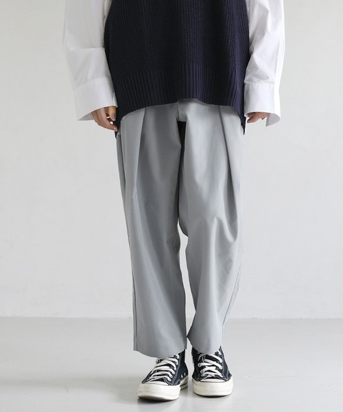 LILL（リル）の「ディープタックバルーントラウザーパンツ（その他パンツ・メンズ・ブラック/グレー/チャコール/グレー系・S/M/L/XL）」の12枚目の写真