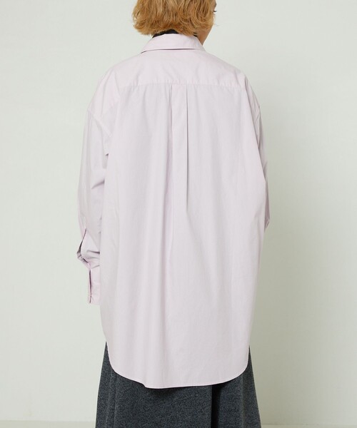 FREAK'S STORE（フリークスストア）の「ビッグワイドカフスシャツ（シャツ/ブラウス・レディース・ネイビー/オフホワイト/ピンク・ﾌﾘ-）」の6枚目の写真