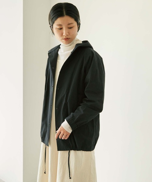 nitca(ニトカ)の「C/Nyハイカウントウェザー フードブルゾン(ブルゾン・レディース・ブラック/カーキ・FREE)」の16枚目の写真