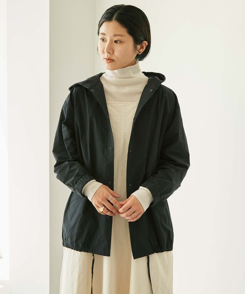 nitca(ニトカ)の「C/Nyハイカウントウェザー フードブルゾン(ブルゾン・レディース・ブラック/カーキ・FREE)」の10枚目の写真