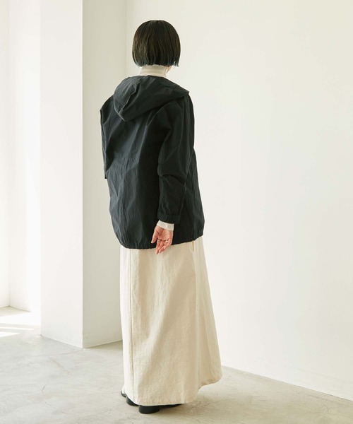 nitca(ニトカ)の「C/Nyハイカウントウェザー フードブルゾン(ブルゾン・レディース・ブラック/カーキ・FREE)」の17枚目の写真