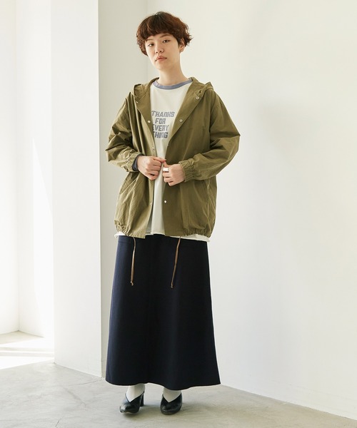 nitca(ニトカ)の「C/Nyハイカウントウェザー フードブルゾン(ブルゾン・レディース・ブラック/カーキ・FREE)」の3枚目の写真