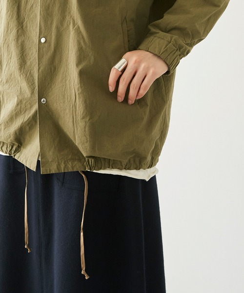 nitca(ニトカ)の「C/Nyハイカウントウェザー フードブルゾン(ブルゾン・レディース・ブラック/カーキ・FREE)」の5枚目の写真