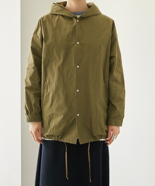 nitca(ニトカ)の「C/Nyハイカウントウェザー フードブルゾン(ブルゾン・レディース・ブラック/カーキ・FREE)」の14枚目の写真