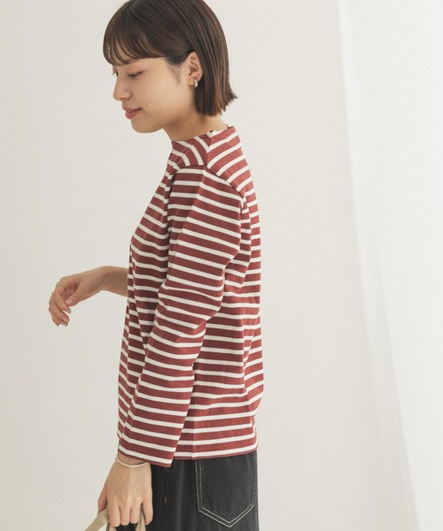 FORK&SPOON（フォークアンドスプーン）の「FORK&SPOON　ボートネックボーダー（Tシャツ/カットソー・レディース・ホワイト系その他/グレー系その他/ブルー系その他/レッド系その他・1/2）」の14枚目の写真