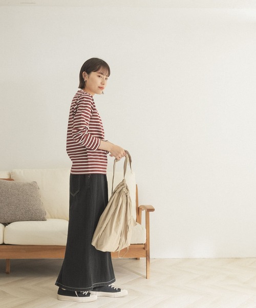 FORK&SPOON（フォークアンドスプーン）の「FORK&SPOON　ボートネックボーダー（Tシャツ/カットソー・レディース・ホワイト系その他/グレー系その他/ブルー系その他/レッド系その他・1/2）」の15枚目の写真