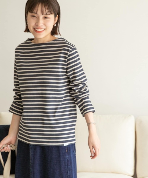 FORK&SPOON（フォークアンドスプーン）の「FORK&SPOON　ボートネックボーダー（Tシャツ/カットソー・レディース・ホワイト系その他/グレー系その他/ブルー系その他/レッド系その他・1/2）」の17枚目の写真