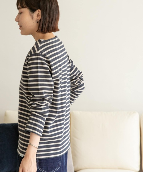 FORK&SPOON（フォークアンドスプーン）の「FORK&SPOON　ボートネックボーダー（Tシャツ/カットソー・レディース・ホワイト系その他/グレー系その他/ブルー系その他/レッド系その他・1/2）」の18枚目の写真